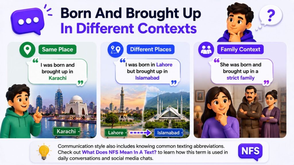born and brought up