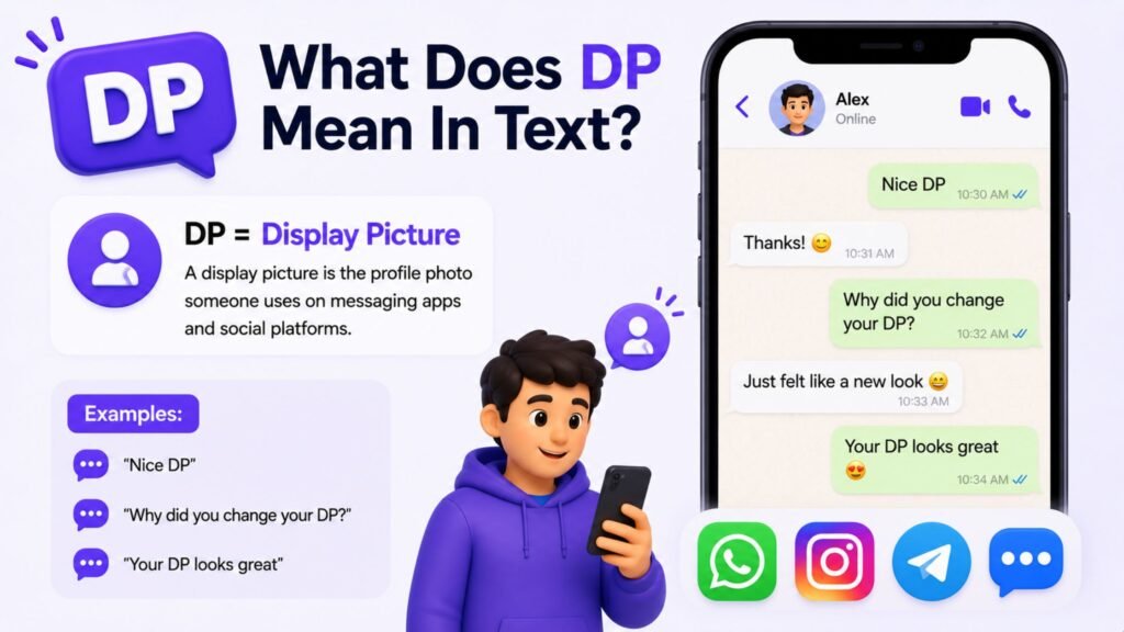 what does dp mean in texting