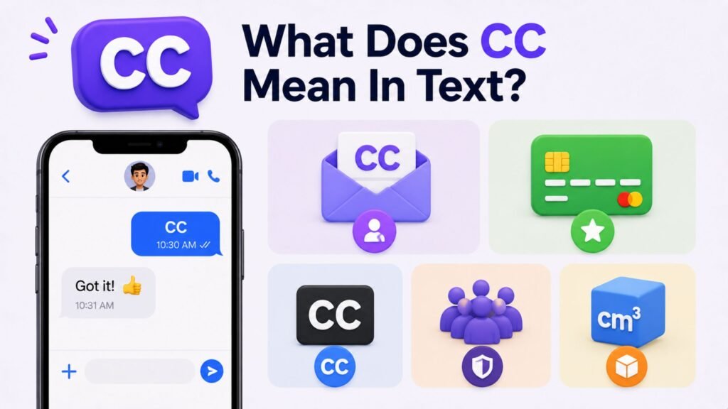 whats cc mean in text