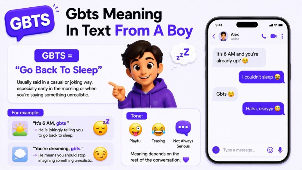 what does gbts mean in text from boy