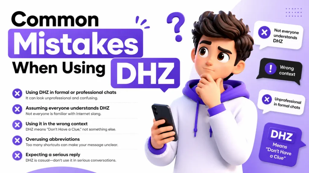 dhz meaning in text