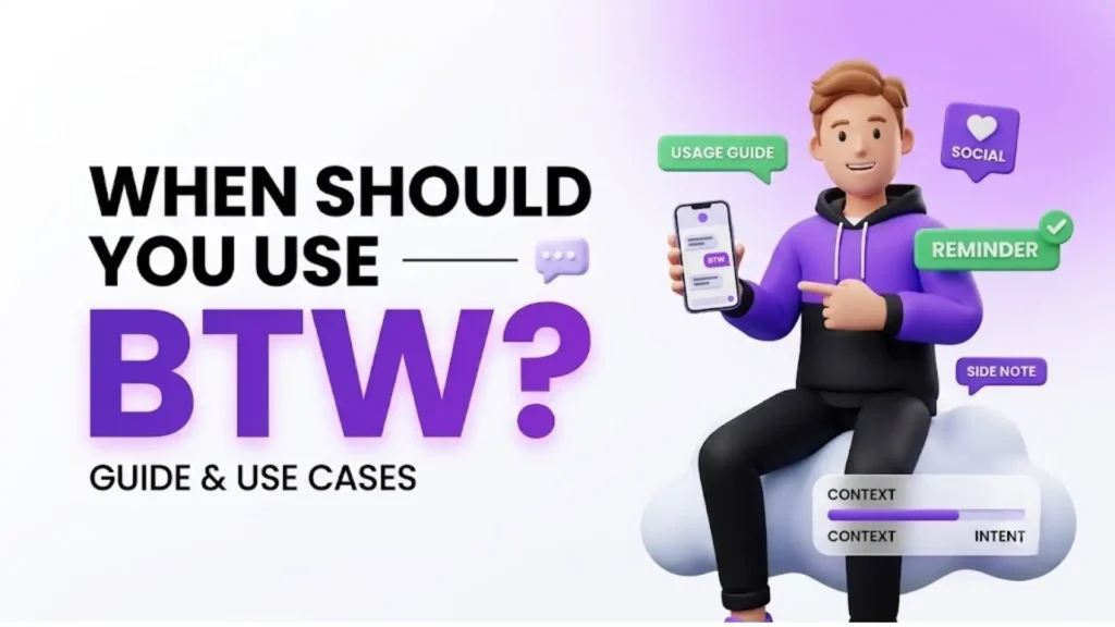 what do btw mean in text