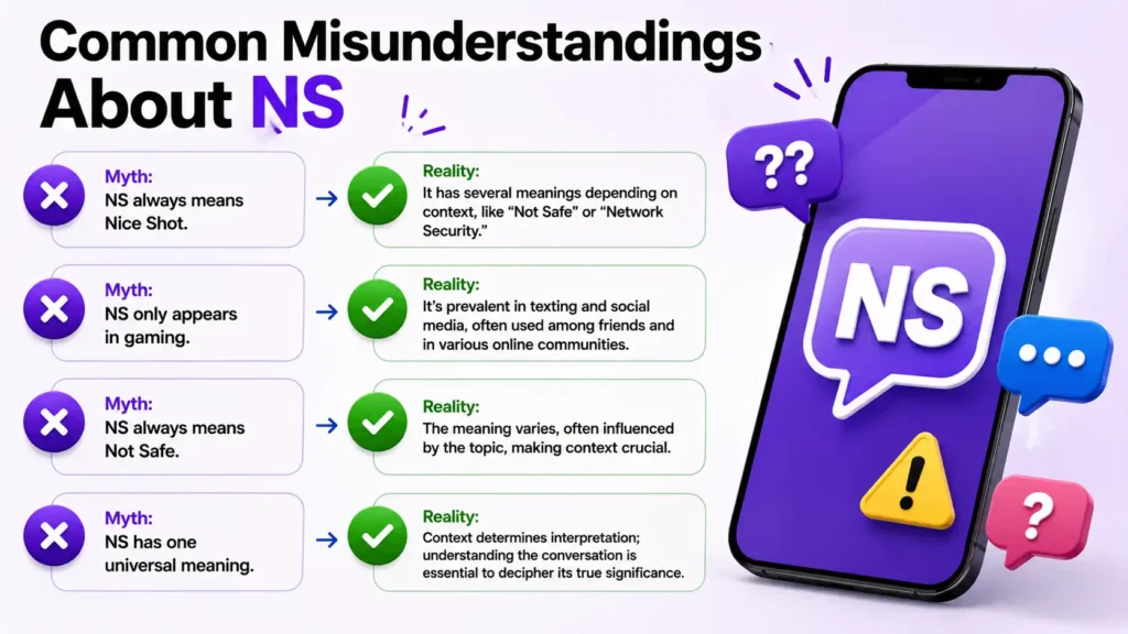 what do ns mean in text
